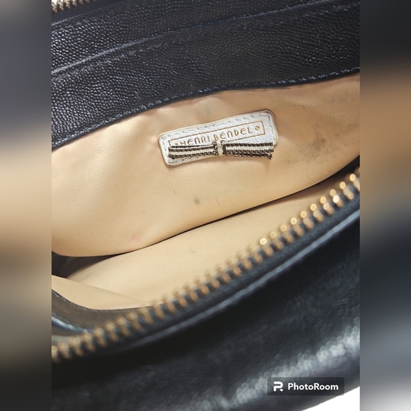 Henri Bendel Black Leather Crossbody Purse - Picture 6 of 8